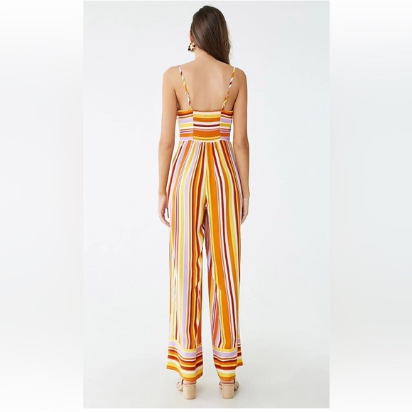 Forever 21 striped jumpsuit Size Small NWT - Picture 3 of 10